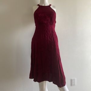 Open-Legged, Satin Jacquard Print Dress